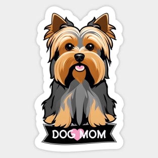 Yorkshire Terrier Dog Mom Design For Yorkie Moms Sticker